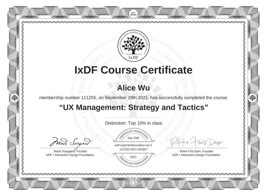 Course Certificate
