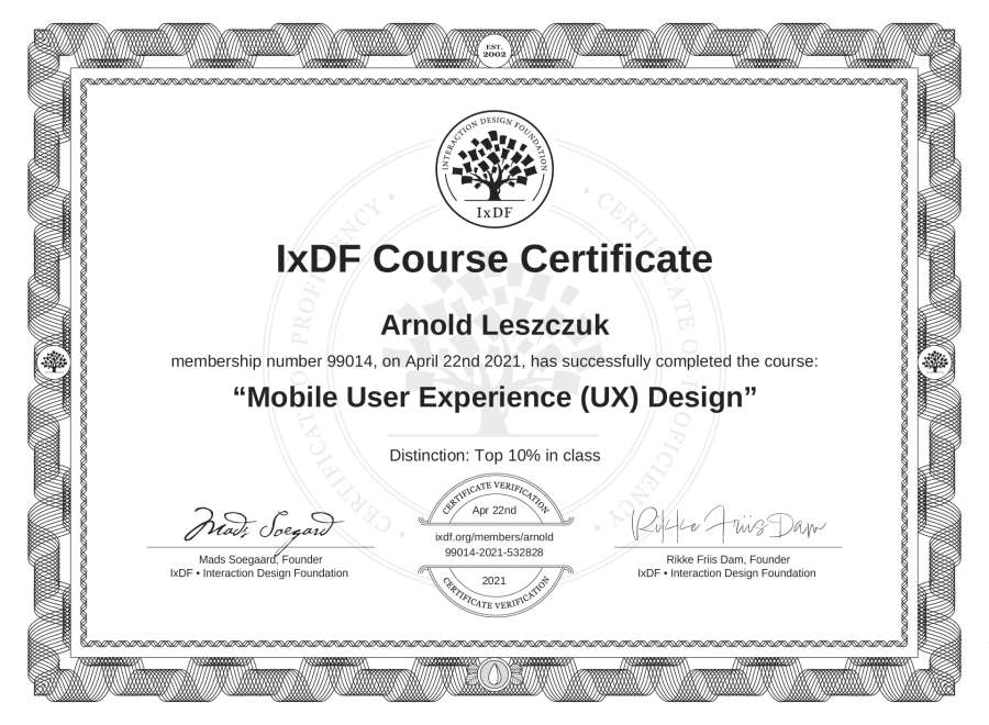 Course Certificate