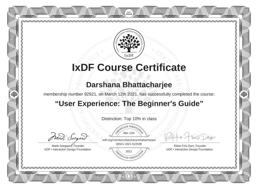 Course Certificate