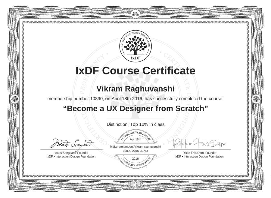 Course Certificate
