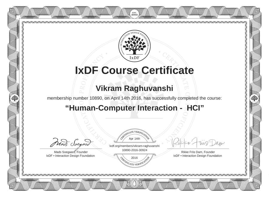 Course Certificate