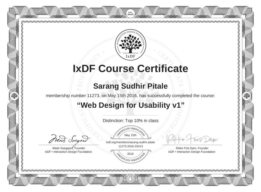 Course Certificate