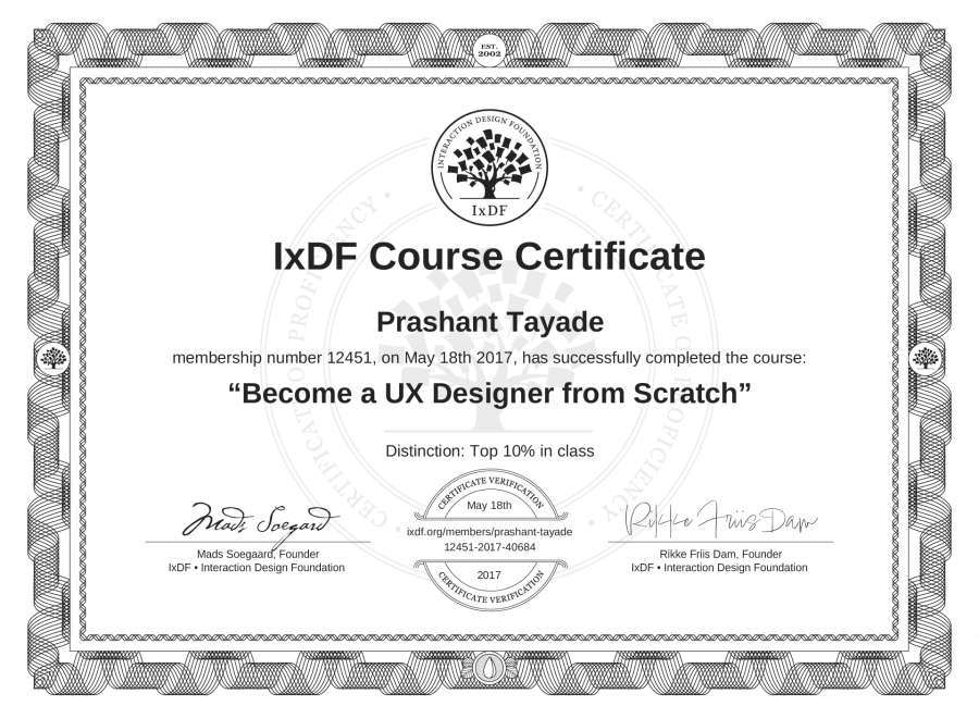 Course Certificate