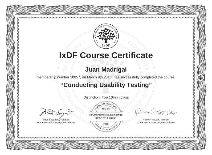 Course Certificate