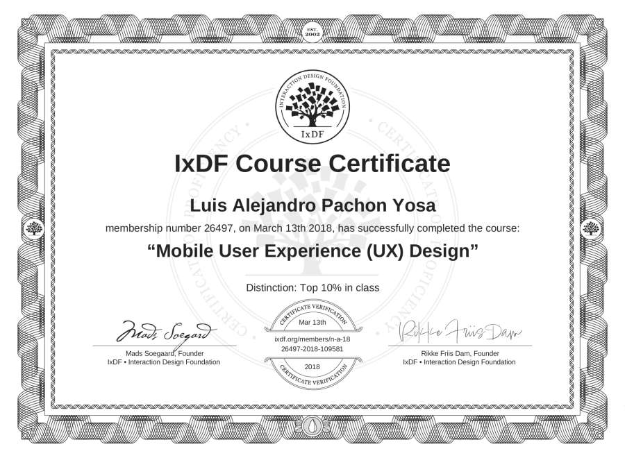 Course Certificate