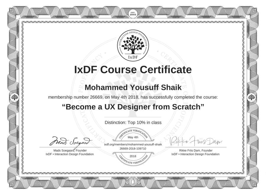Course Certificate