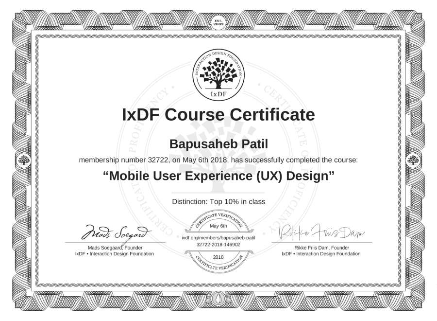 Course Certificate
