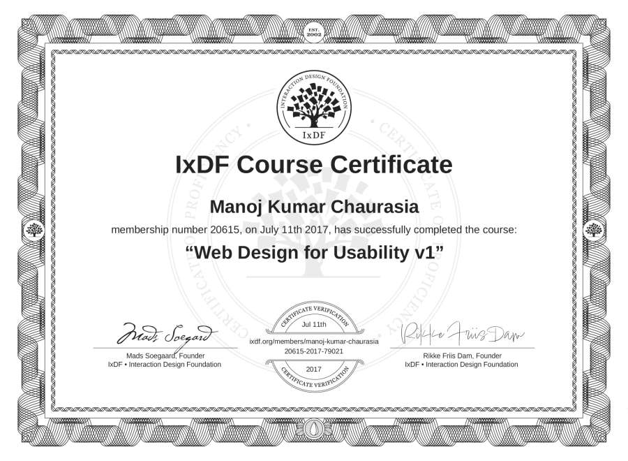 Course Certificate