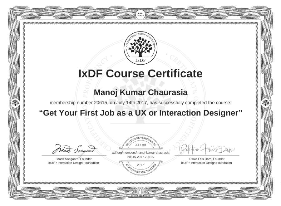 Course Certificate