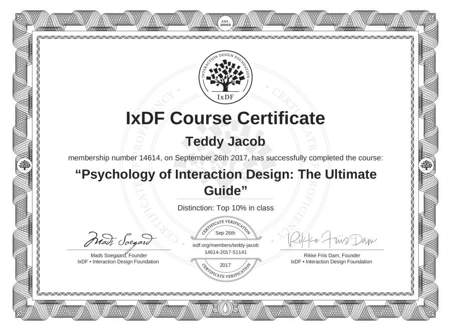 Course Certificate