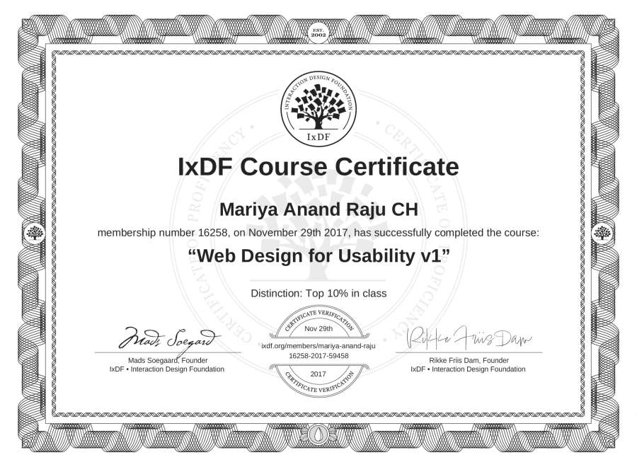 Course Certificate