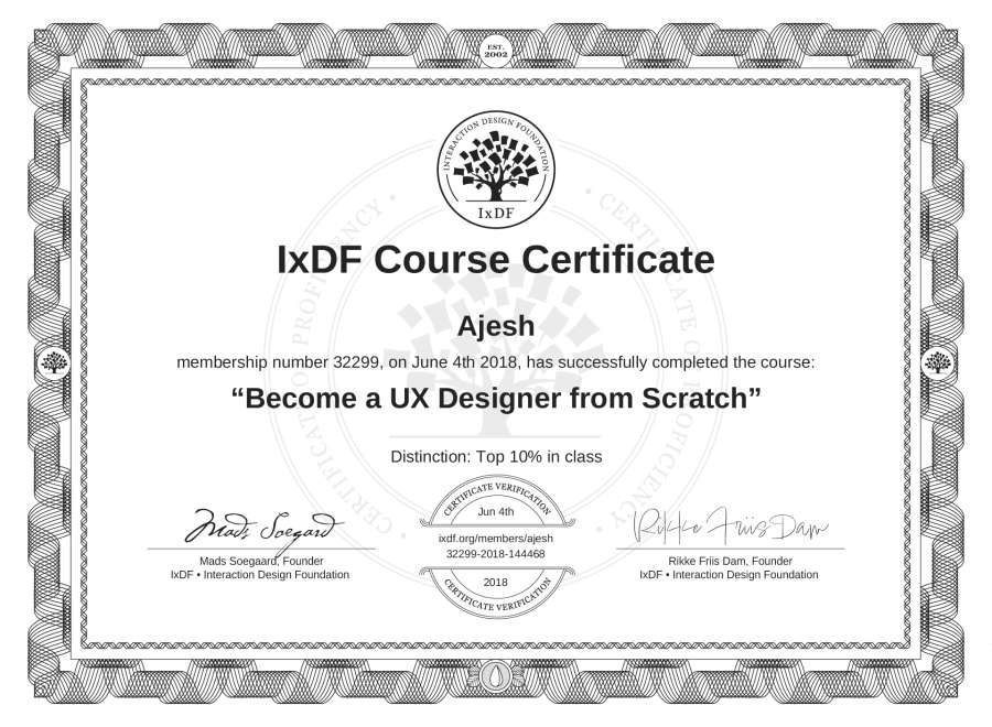Course Certificate