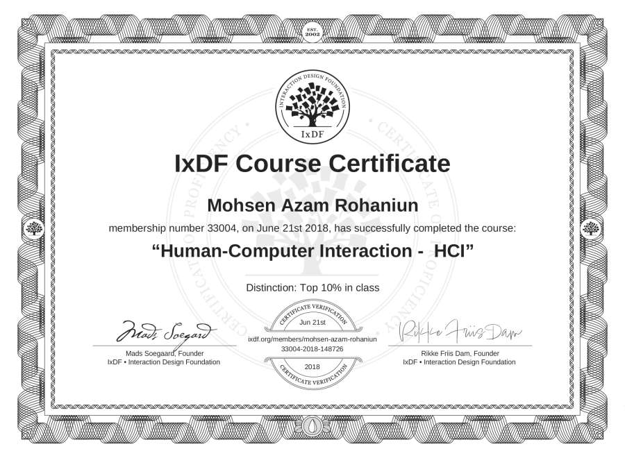 Course Certificate