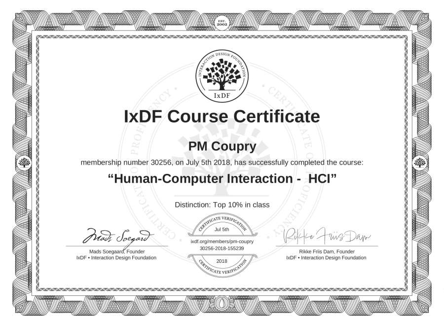 Course Certificate