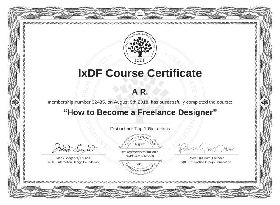 Course Certificate