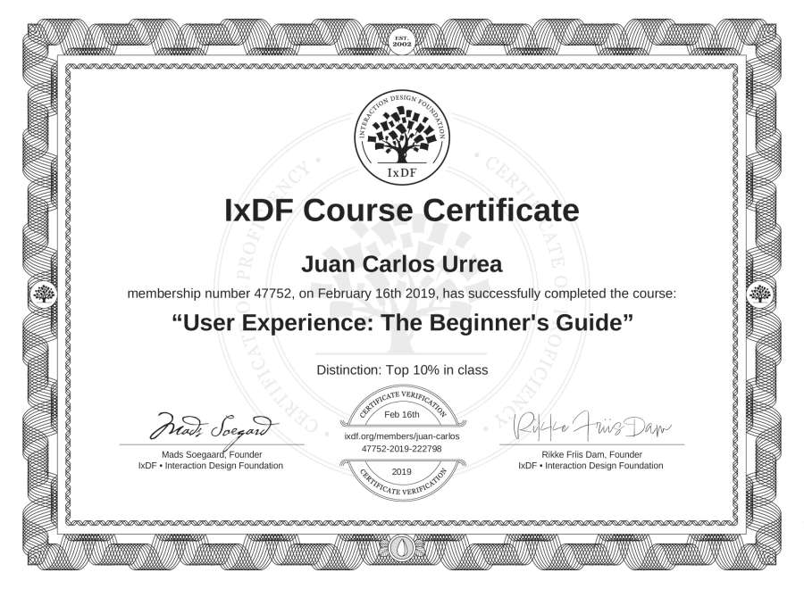 Course Certificate