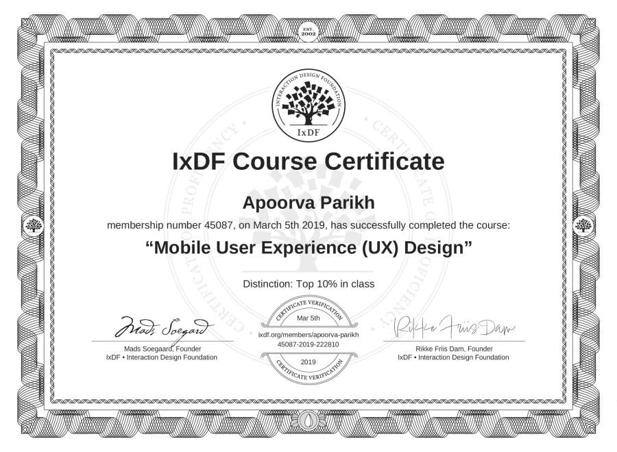 Course Certificate