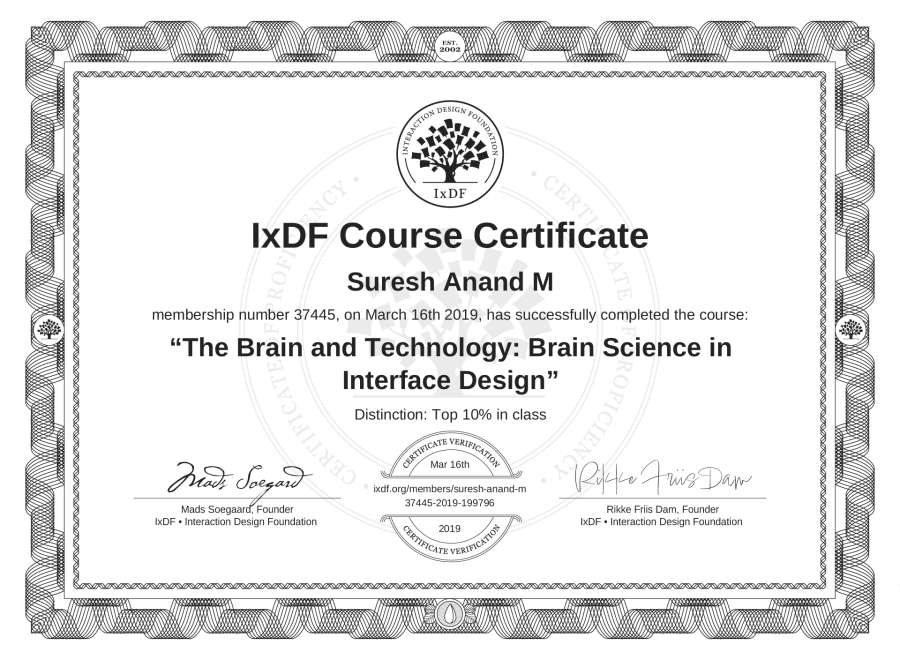 Course Certificate