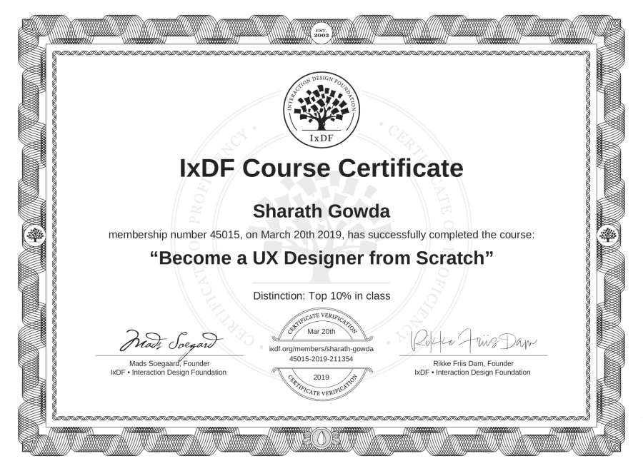 Course Certificate