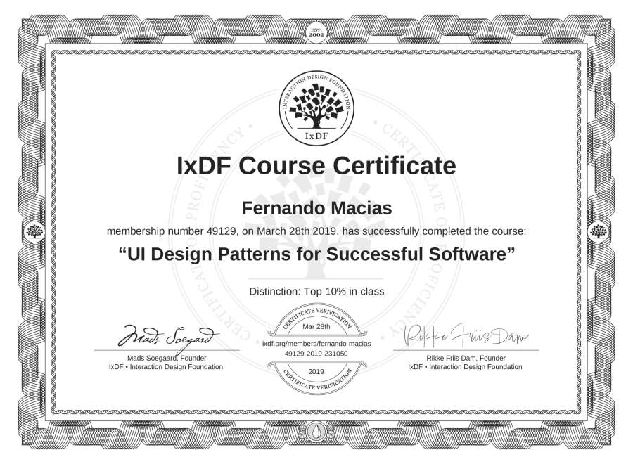 Course Certificate