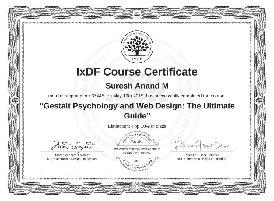 Course Certificate