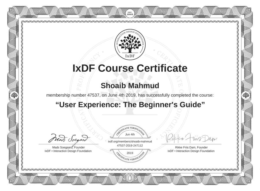 Course Certificate