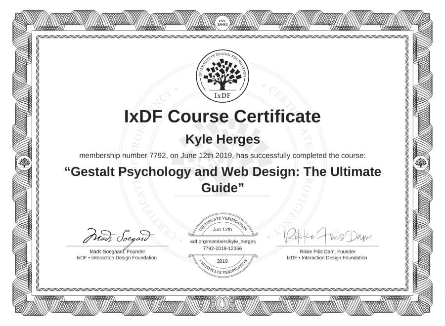 Course Certificate
