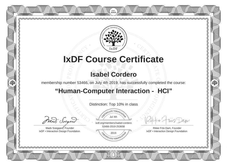 Course Certificate