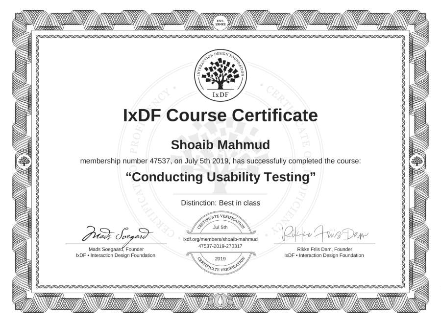 Course Certificate