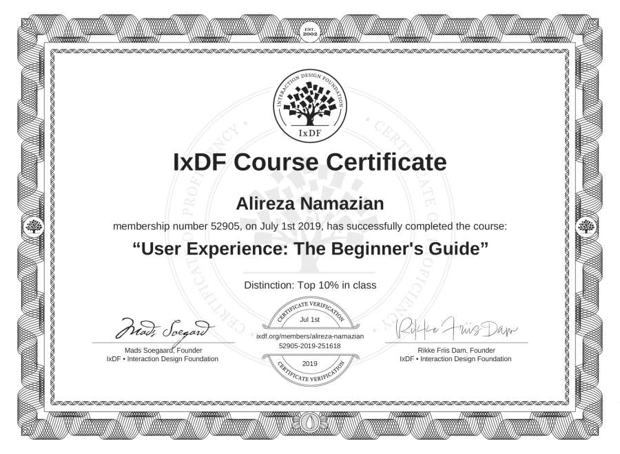 Course Certificate