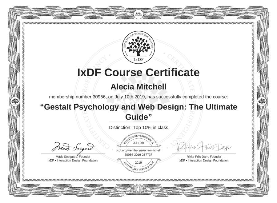 Course Certificate