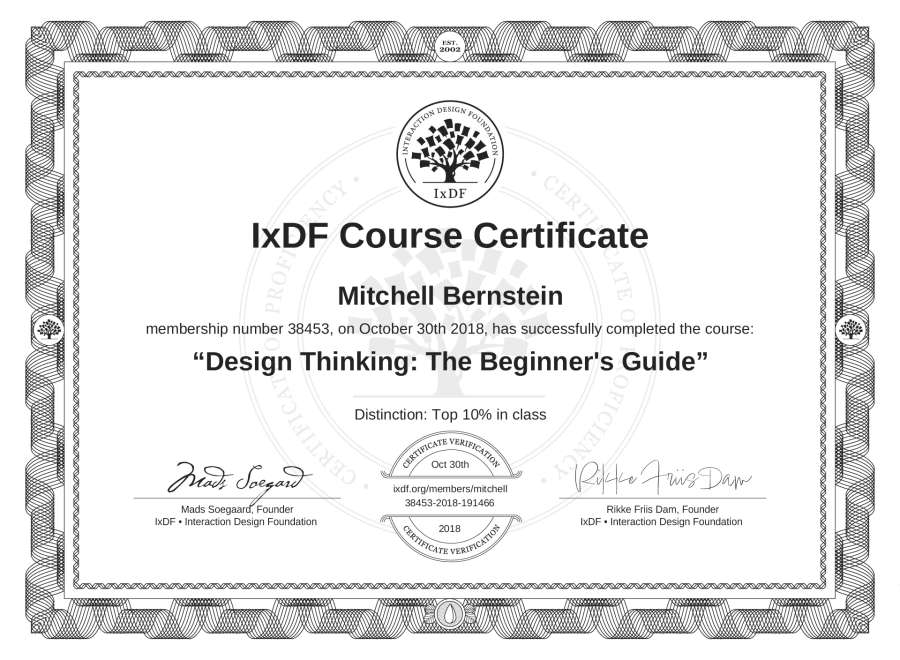 Course Certificate