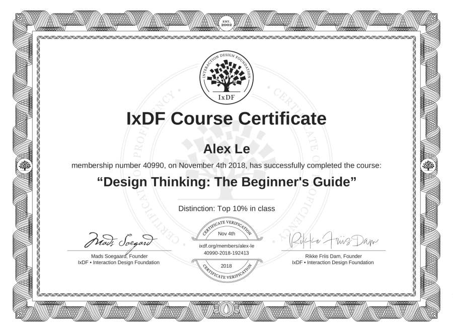 Course Certificate