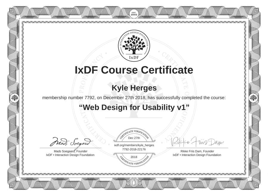 Course Certificate