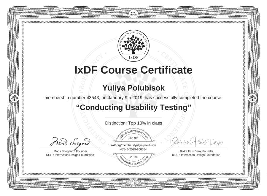 Course Certificate