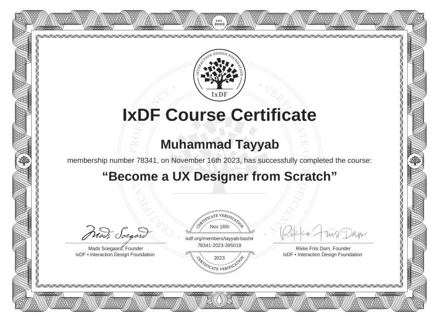 Course Certificate
