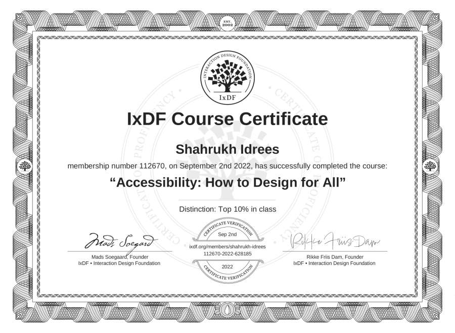Course Certificate