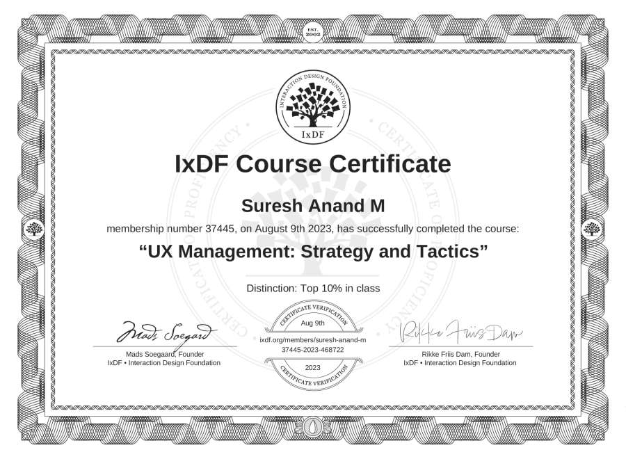 Course Certificate
