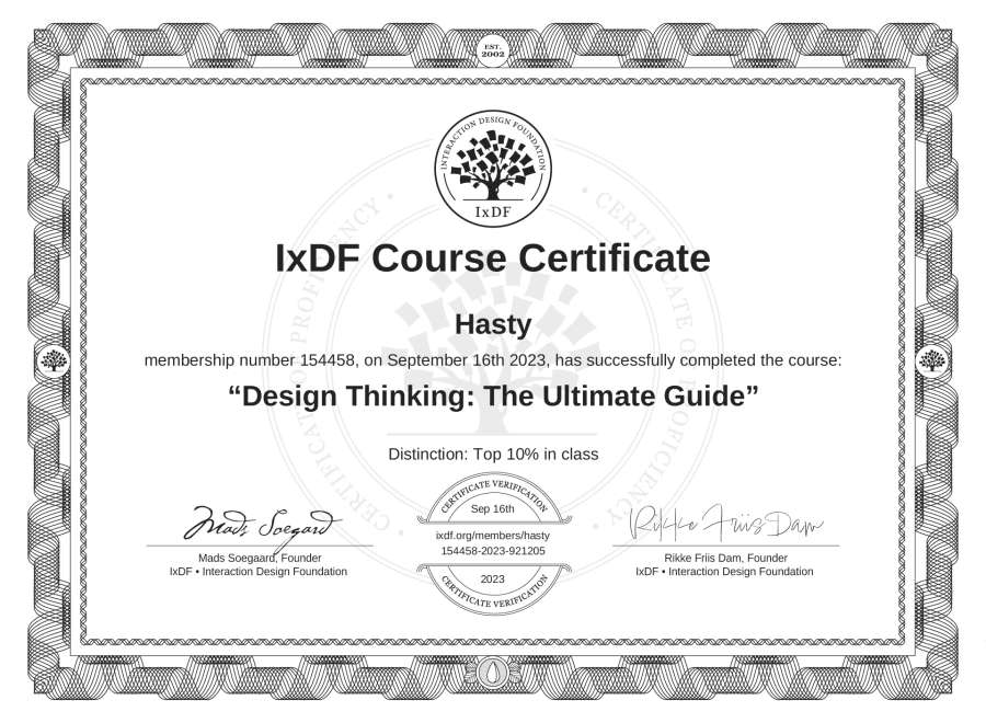 Course Certificate