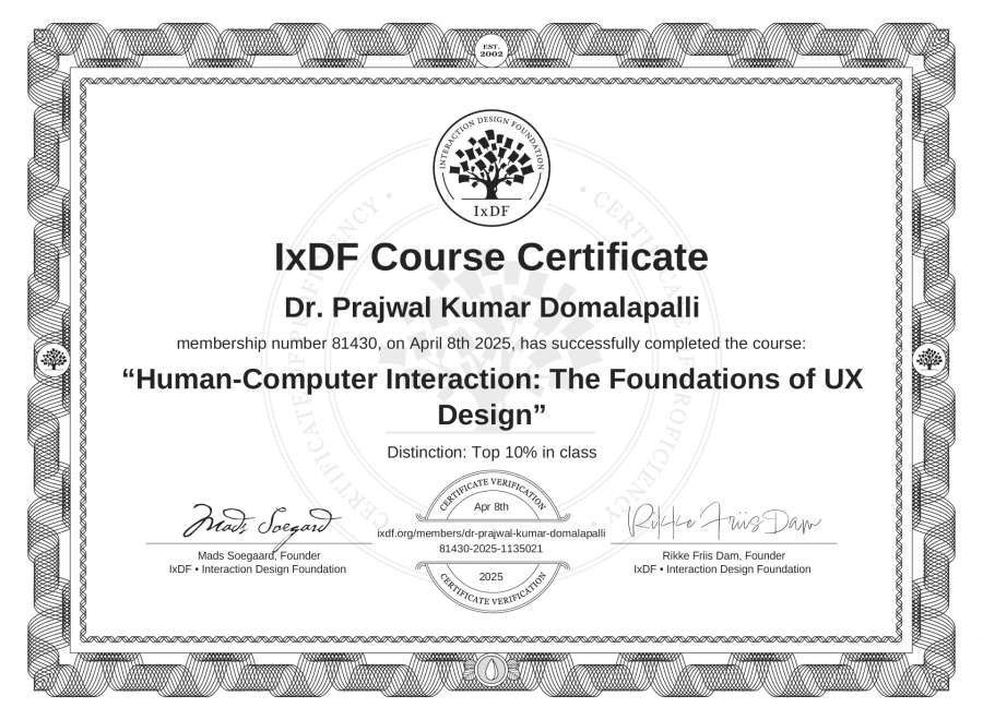 Course Certificate
