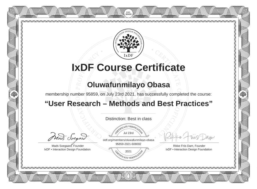 Course Certificate