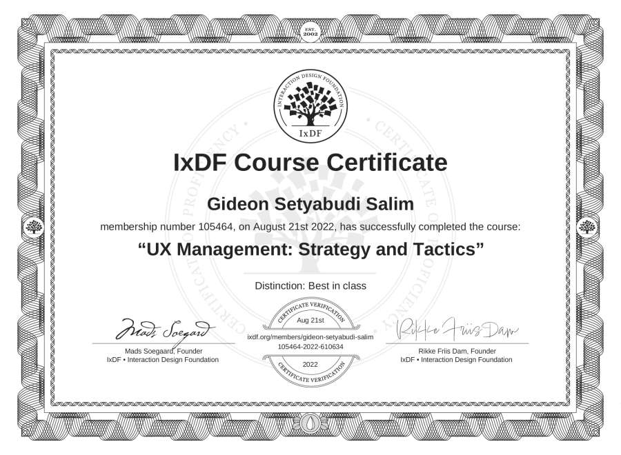 Course Certificate