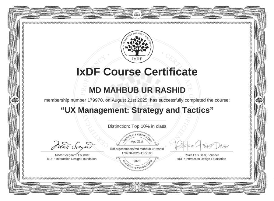 Course Certificate