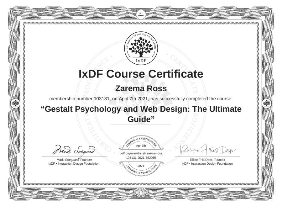 Course Certificate