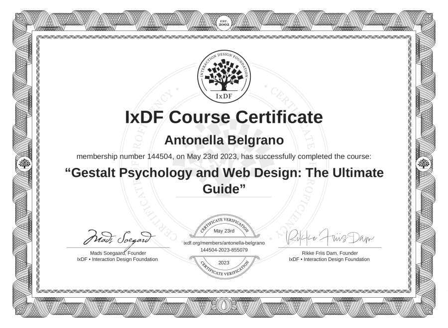 Course Certificate