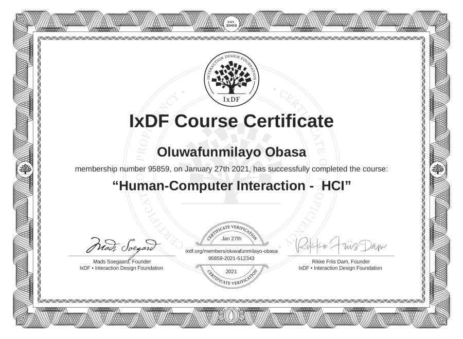 Course Certificate