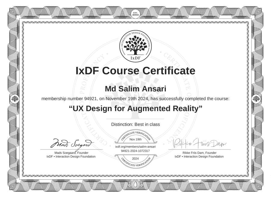 Course Certificate