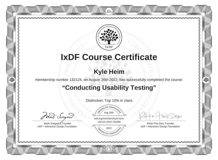 Course Certificate