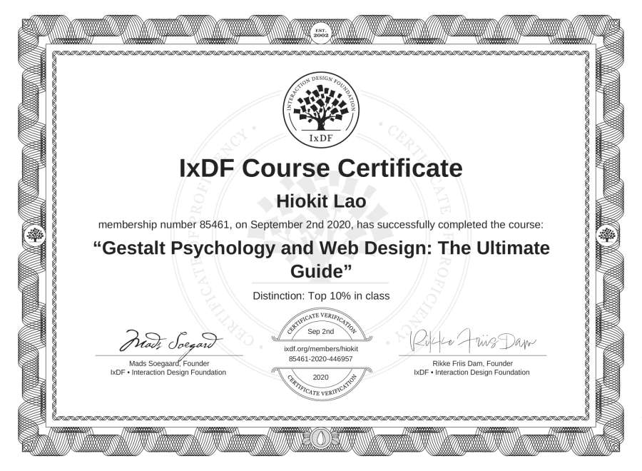Course Certificate
