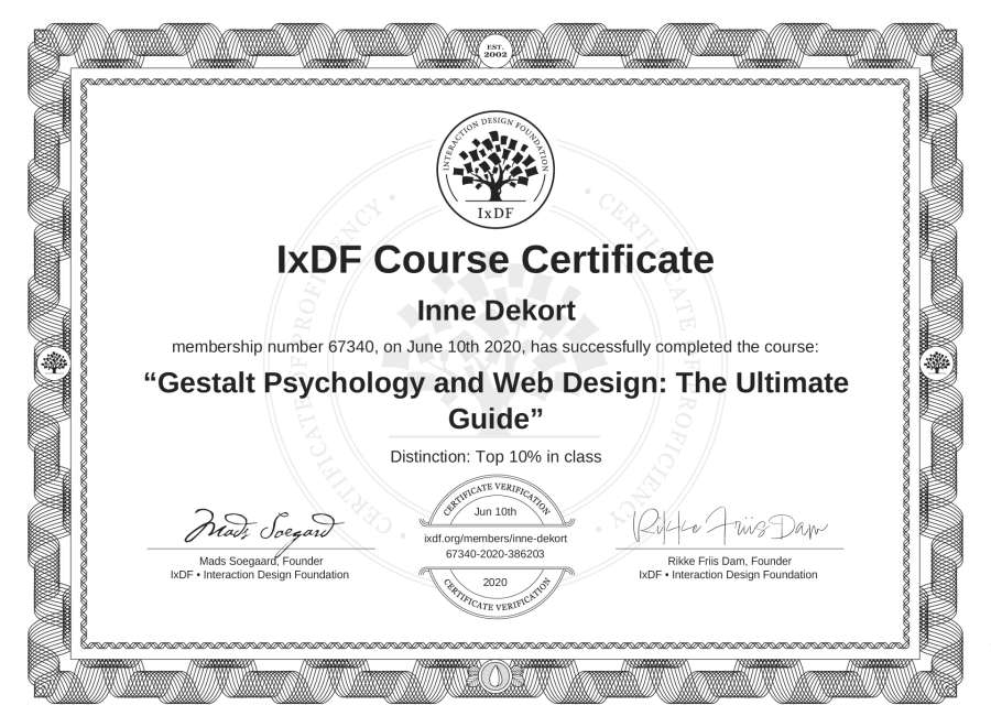 Course Certificate